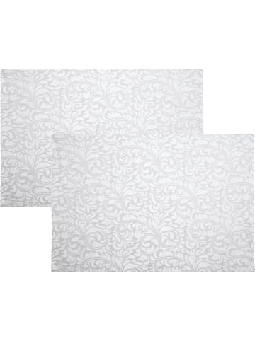 Erwin Müller Jacquard, Baumwollmischung, Gewebt Tischset 2er-Pack Hamm in weiß