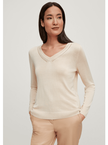 comma Pullover langarm in Beige