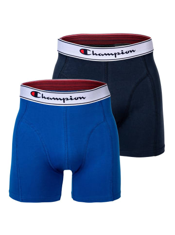 Champion Boxershort 2er Pack in Blau/Marine