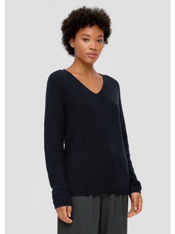 S. Oliver Strickpullover langarm in Blau