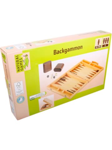 Natural Games Backgammon im Koffer 38 x 22 x 5 cm - ab 8 Jahre