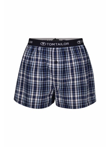 Tom Tailor Boxershort 3Er Pack Clubhouse in blau-dunkel-Karo