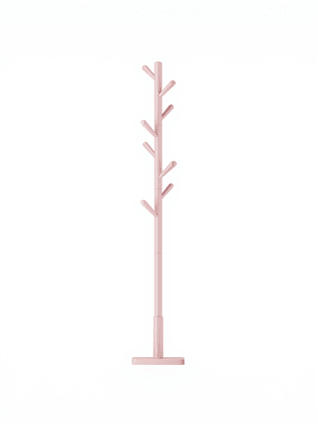 VASAGLE Garderobenständer Andi in Rosa - (B)30 x (H)173 x (T)30 cm