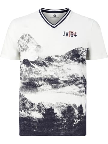 Jan Vanderstorm T-Shirt JADON in wollweiß bedruckt
