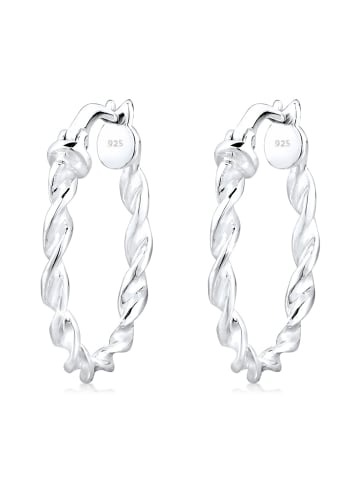 Elli Ohrringe 925 Sterling Silber Twisted in Silber