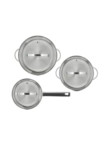 Funktion Topf-Set mit Deckel Endurance in Glänzender Stahl