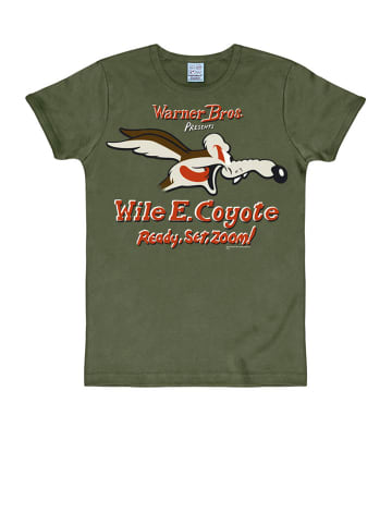 Logoshirt T-Shirt Coyote in dunkel oliv