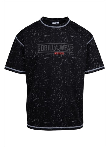 Gorilla Wear T-Shirt in Übergröße - Saginaw - Schwarz gewaschen