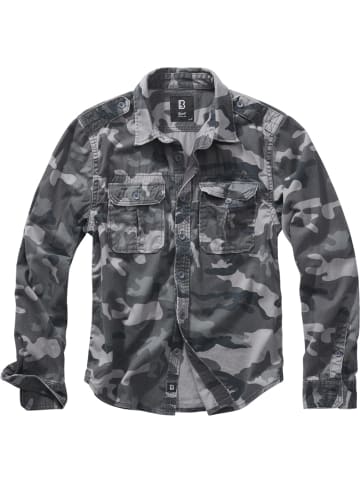 Brandit Hemd "Vintage Shirt Long Sleeve" in Camouflage