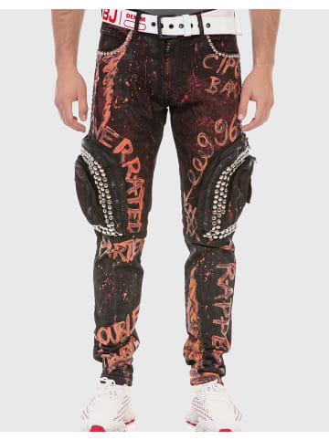 Cipo & Baxx Jeans in BURGUNDY