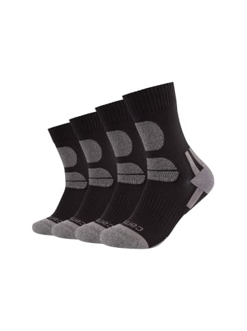 camano Wandersocken function 4er Pack black
