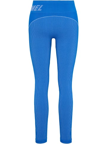 Hummel Hummel Leggings Hmlte Training Damen Dehnbarem Feuchtigkeitsabsorbierenden Nahtlosen in PLACID BLUE/LAPIS BLUE MELANGE