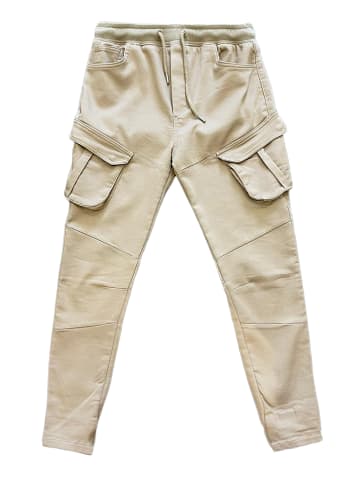Arizona-Shopping Cargo Chino Hose Jogger Pants mit Beintaschen in Beige