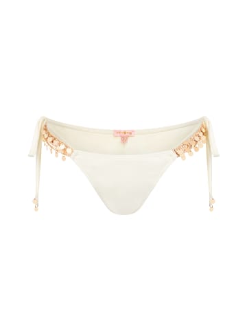 Moda Minx Bikini Hose Alicia Coin Tie Side in Coconut