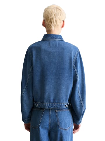 Marc O'Polo DENIM Oversize-Jeansjacke cropped in Medium Blue