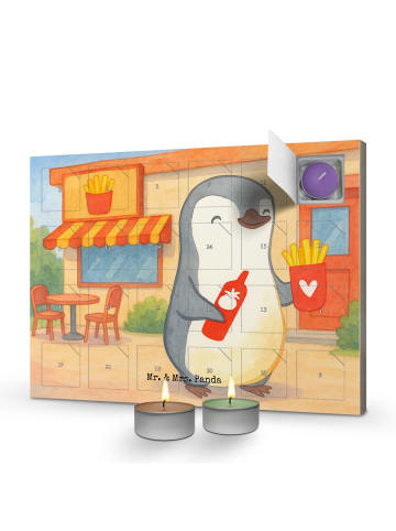Mr. & Mrs. Panda adventskalender mit duftkerzen Pinguin Pommes D... in Weiß