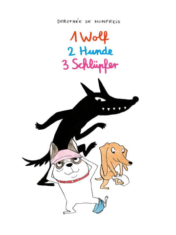 Reprodukt 1 Wolf, 2 Hunde, 3 Schlüpfer