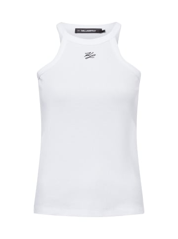 Karl Lagerfeld Top Autograph Tank in weiß
