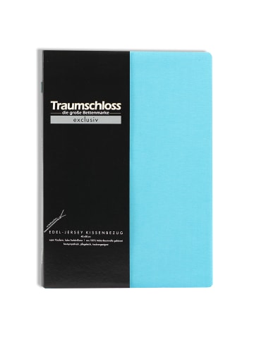 Traumschloss Exclusiv Edel-Jersey Kissenbezug in türkis