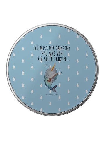 Mr. & Mrs. Panda Kaffeedose Narwal Gitarre mit Spruch in Blau Pastell