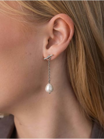 PURELEI Ohrringe Drop Pearl in Silver