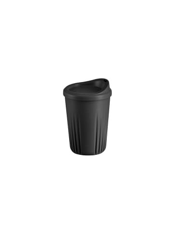 APS Mehrwegbecher -TO GO- Ø 8,5 cm, H: 11 cm, 300 ml, schwarz