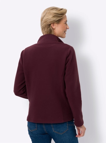 Sieh an! Fleece-Jacke in burgund