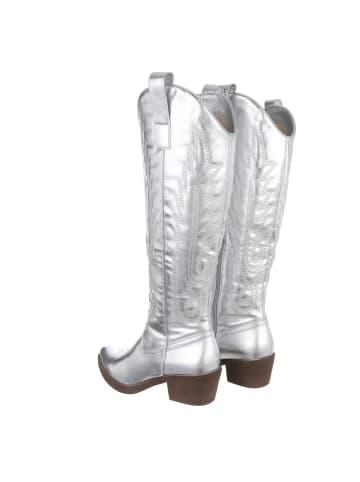 Ital-Design Stiefel in Silber