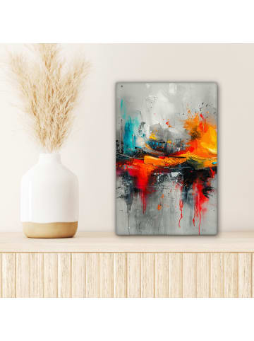 MuchoWow Poster mit Leiste Abstrakte Kunst Explosion  (BxH)