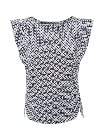 Finn Flare Sommerbluse Print in dark blue