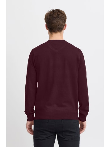 BLEND Strickpullover BHBRUTON V-neck 20717955 schicker Strickpullover mit V-Ausschnitt in Rot