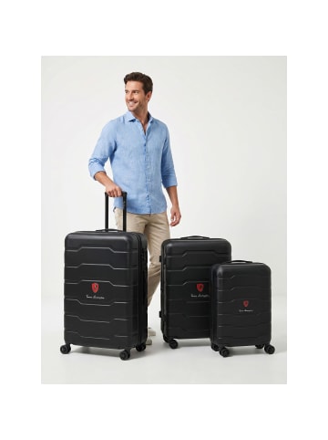 Tonino Lamborghini Bologna 4 Rollen Kofferset 3-teilig black