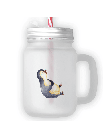 Mr. & Mrs. Panda Trinkbecher Pinguin Lachen ohne Spruch in Transparent