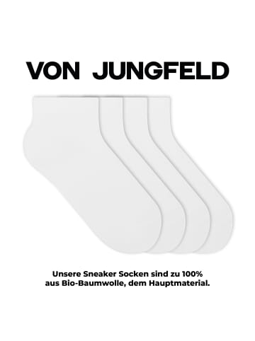von Jungfeld Sneaker Socken Essentials in Pure White