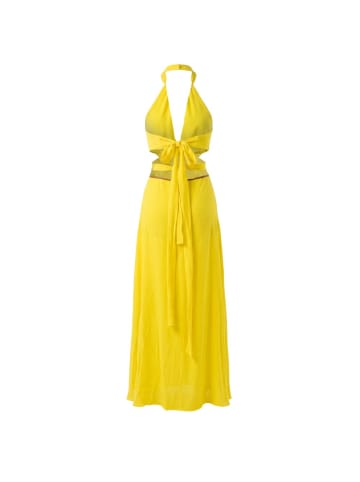 Trussardi Gelb Viskose Damen Kleid