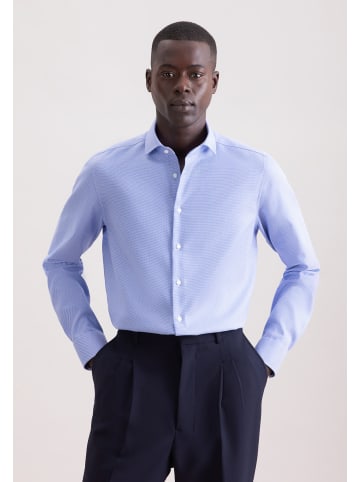 Seidensticker Business Hemd Slim in Mittelblau