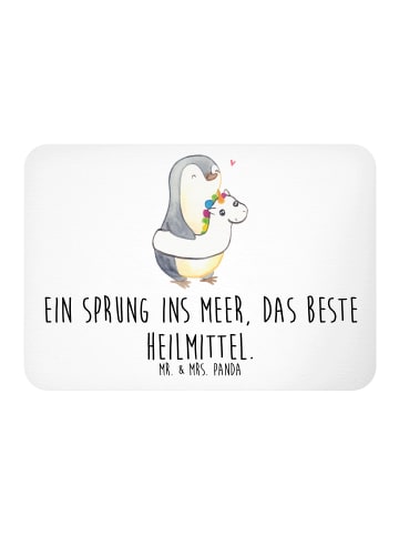 Mr. & Mrs. Panda Kühlschrank Magnet Sommermeerheilkraft mit Spruch in Weiß