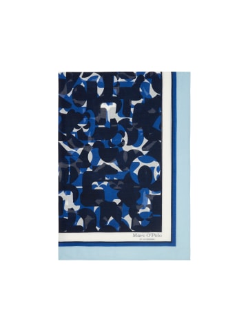 Marc O'Polo Quadratisches Schaltuch in multi/shiny blue