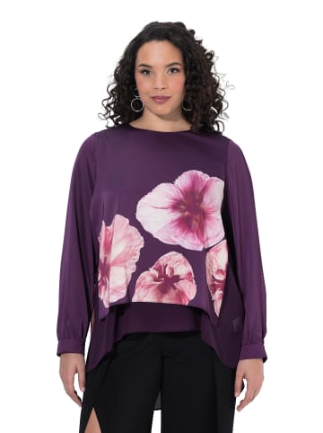 Ulla Popken Bluse in dunkle traube
