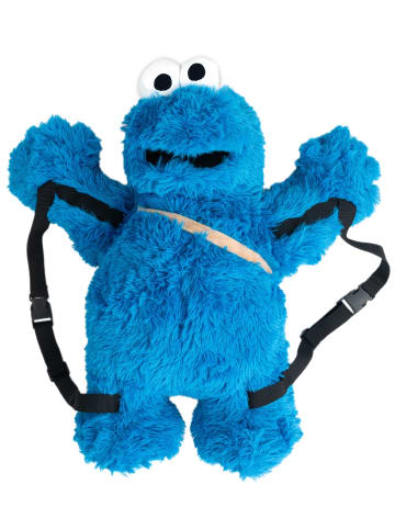 Sesamstraße Sesamstraße Krümelmonster 3D Plüsch Rucksack 58 cm in blau