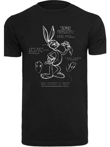 F4NT4STIC T-Shirt Looney Tunes Bugs Bunny Drawing Instruction in schwarz