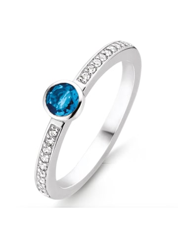 Ti Sento Milano Ring "mit blauen Crystal und Zirkonia" in Silber