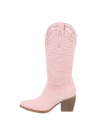 Ital-Design Stiefel in Rosa