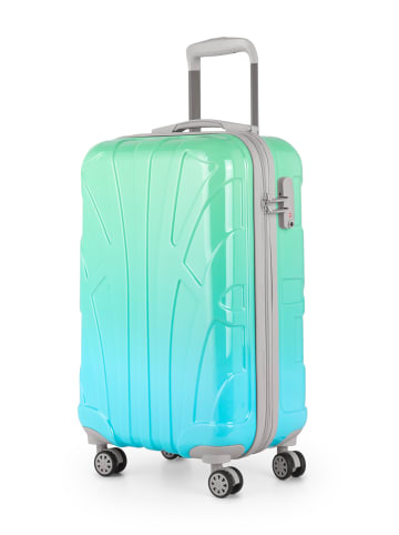 suitline Handgepäckkoffer 55x35x20 cm Carry-On 55cm Hartschale 34 L in Northern Lights