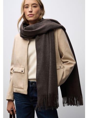 Street One Softer Schal mit Dekosteinen in Rustic Brown Mel.