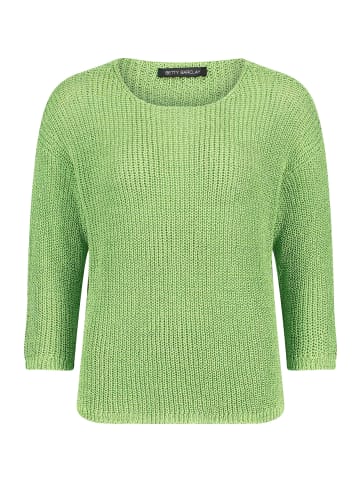 Betty Barclay Basic-Strickpullover mit Rippenstruktur in Opaline Green
