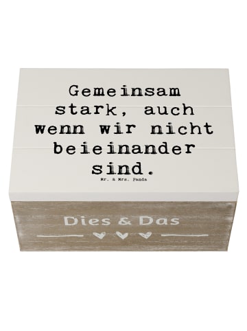 Mr. & Mrs. Panda Box Spruch Trennung von den Eltern mit Spruch in Weiß