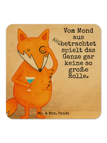 Mr. & Mrs. Panda Tassenuntersetzer Fuchs Lord Design mit Spruch in Weiß