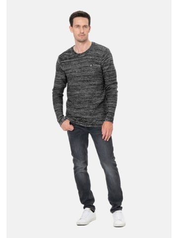 KEY LARGO Pullover 'Calgary' in dunkelblau meliert