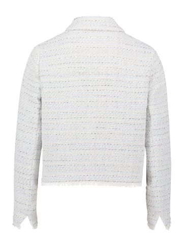 CARTOON Tweedblazer mit Fransen in Nature/Blue